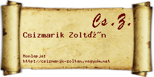 Csizmarik Zoltán névjegykártya