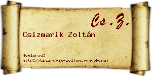 Csizmarik Zoltán névjegykártya
